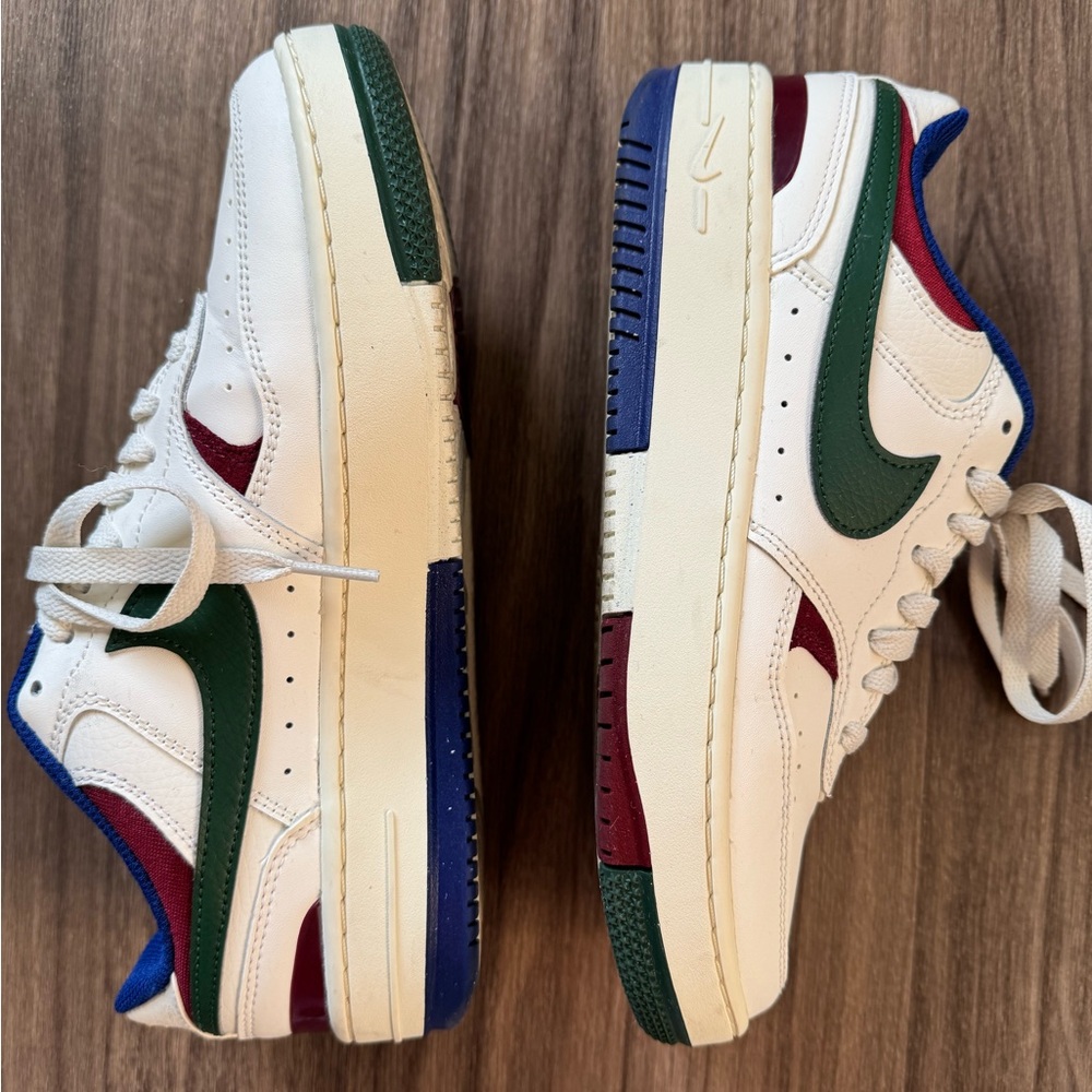Nike Women's Sneakers (Gamma Force) - White, Green, Red, Blue; Size 8